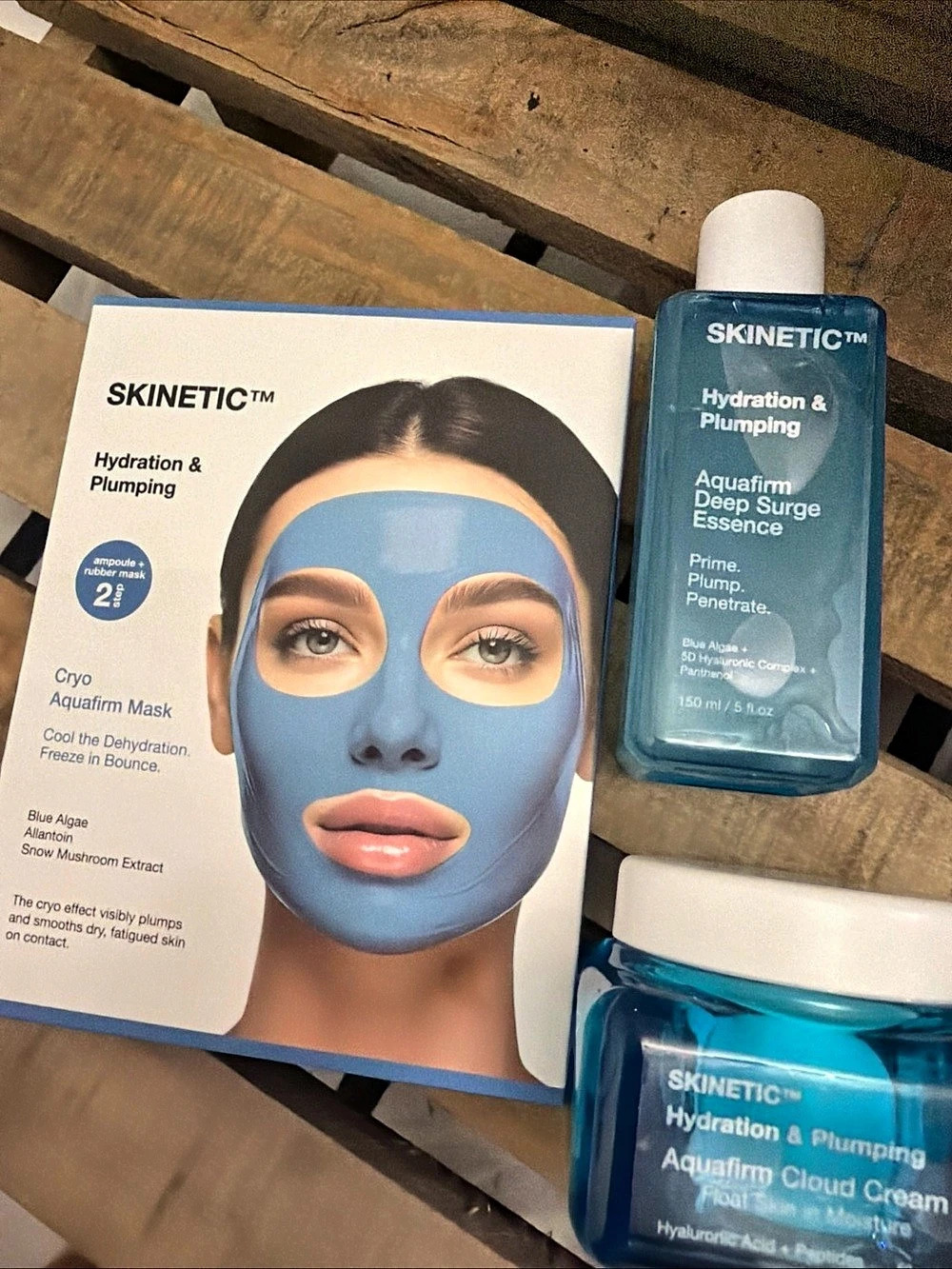 Skinetic Hydration & Plumping Skincare Set of 3. New with tags